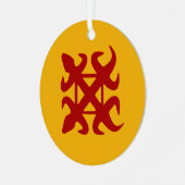 Adinkra-Symbol (Einheit) Ornament Aus Metall (Vorderseite links)