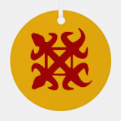 Adinkra-Symbol (Einheit) Ornament Aus Metall (Rückseite)