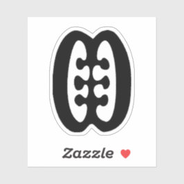 Adinkra Symbol (Freundschaft) Vinyl Sticker