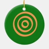 Adinkra-Symbol (Führung) Keramik Ornament (Hinten)