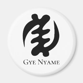 Adinkra Symbol GYE NYAME Die Vorherrschaft Gottes Magnet