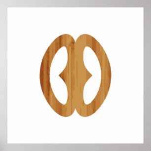 Adinkra Symbol Hope Nyame biribi wo soro Geschenki Poster