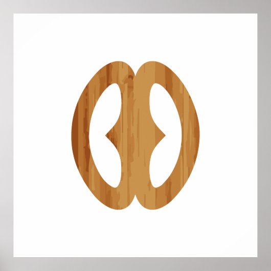 Adinkra Symbol Hope Nyame biribi wo soro Geschenki Poster (Vorne)