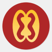 Adinkra Symbol (Human Relations) Aufkleber (Vorderseite)