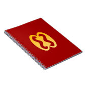 Adinkra Symbol (Human Relations) Spiral-Notebook Notizblock (Rechte Seite)