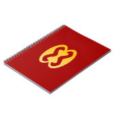Adinkra Symbol (Human Relations) Spiral-Notebook Notizblock (Linke Seite)