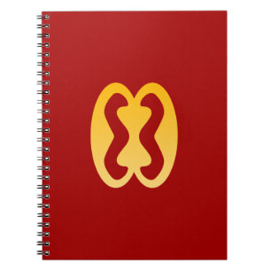Adinkra Symbol (Human Relations) Spiral-Notebook Notizblock