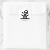 Adinkra Symbol Kae Me "Remember Me" Aufkleber (Tasche)