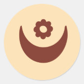 Adinkra Symbol (Liebe) Aufkleber (Vorderseite)