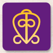 Adinkra Symbol (Liebe) Untersetzer (Vorderseite)