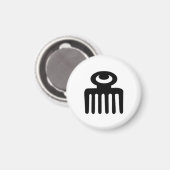 Adinkra Symbol Magnet - Frauen Schönheit + Geduld (Vorderseite/Rückseite)