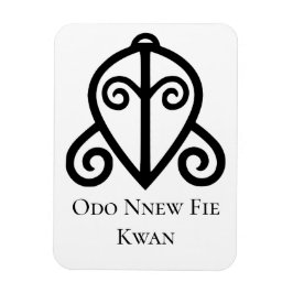 Adinkra Symbol ODO NNEW FIE KWAN Liebe... Magnet