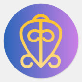 Adinkra-Symbol (Power der Liebe) Aufkleber (Vorderseite)