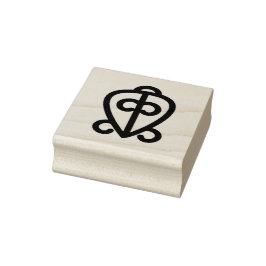 Adinkra-Symbol (Power der Liebe) Briefmarke aus Gu Gummistempel