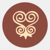 Adinkra Symbol (Sankofa) Aufkleber (Vorderseite)