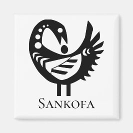 Adinkra Symbol SANKOFA Bird Magnet