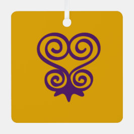 Adinkra-Symbol (Sankofa) Ornament Aus Metall