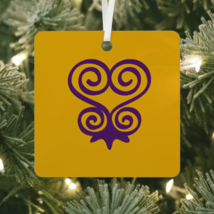Adinkra-Symbol (Sankofa) Ornament Aus Metall