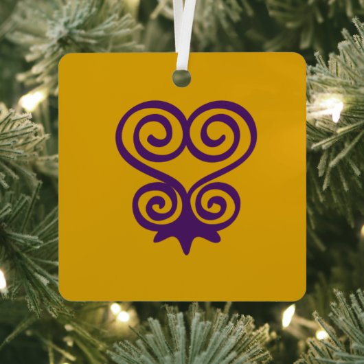 Adinkra-Symbol (Sankofa) Ornament Aus Metall (InSitu)