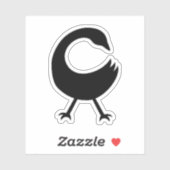 Adinkra Symbol (Sankofa) Vinyl Sticker (Blatt)