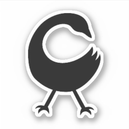Adinkra Symbol (Sankofa) Vinyl Sticker (Vorderseite)