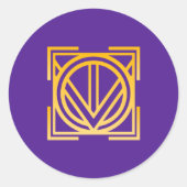 Adinkra Symbol (Service) Aufkleber (Vorderseite)