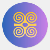 Adinkra Symbol (Stärke) Aufkleber (Vorderseite)