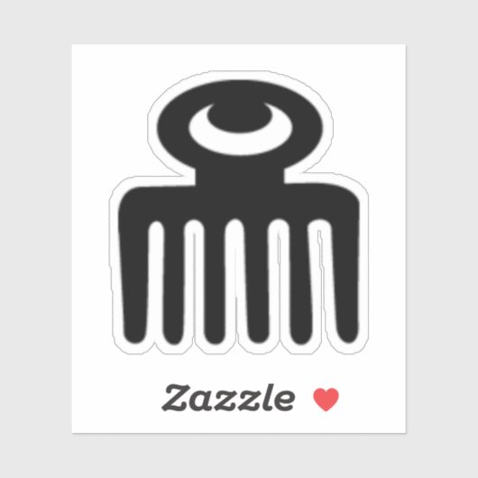 Adinkra Symbol Vinyl Sticker - Frauenfreundlichkei (Blatt)