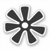 Adinkra Symbol (Weisheit) Vinyl Sticker (Vorderseite)