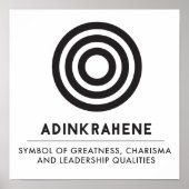 Adinkrahene | Größe, Charakter, Führung Poster (Vorne)