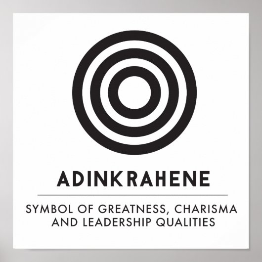 Adinkrahene | Größe, Charakter, Führung Poster (Vorne)