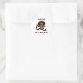 Adios Achos Cinco De Mayo Skeleton Drinks Runder Aufkleber (Tasche)