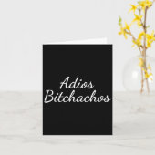 Adios Achos - Funny Cinco De Mayo - Bye Es Fiesta Karte (Gelbe Blume)