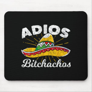 Adios Achos Sombrero Fiesta Mexiko Lustig Cinco De Mousepad