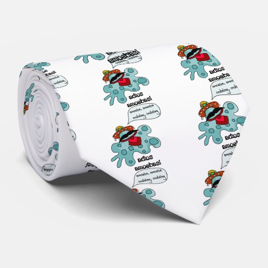 Adios-Amöben Krawatte (Gerollt)