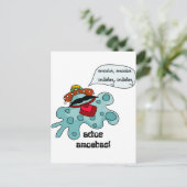 Adios Amoebas Postkarte (Stehend Vorderseite)