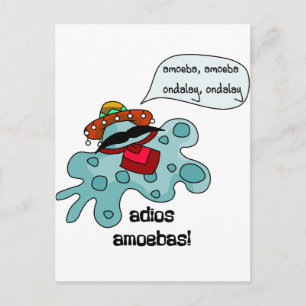Adios Amoebas Postkarte