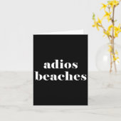 Adios Beach Karte (Gelbe Blume)