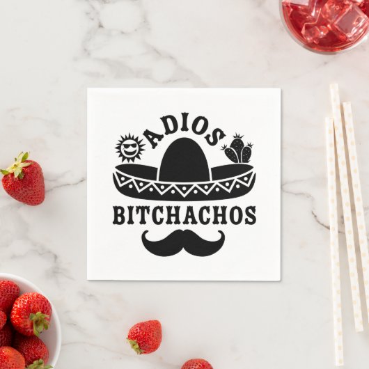 Adios Beaches Funny Zitat Serviette (Beispiel)