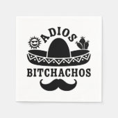 Adios Beaches Funny Zitat Serviette (Vorderseite)