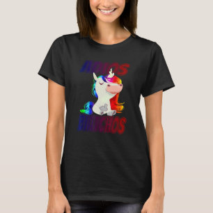 Adios Biatchos   Mittelfinger Einhorn T-Shirt