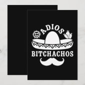 Adios Bitchachos Cinco De Mayo Feiertagskarte (Vorne/Hinten)