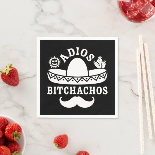 Adios Bitchachos Cinco De Mayo Serviette (Beispiel)