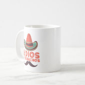 Adios Bitchachos Sombrero Retro Cinco De Mayo Kaffeetasse (Vorderseite Links)