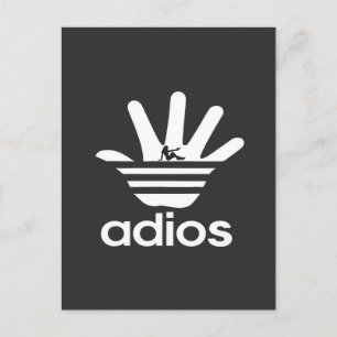 adios feiertagspostkarte