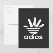 adios feiertagspostkarte (Vorne/Hinten)