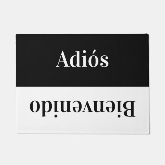 Adiós - Grüße auf spanisch Fußmatte (Vorderseite)