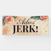 "Adios, Jerk" - individualisierbares Party zur Blu Banner (Horizontal)