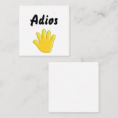 Adios Mitteilungskarte (Vorne/Hinten)