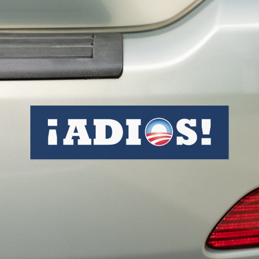 ¡ Adios Obama! Autoaufkleber (Auf Auto)